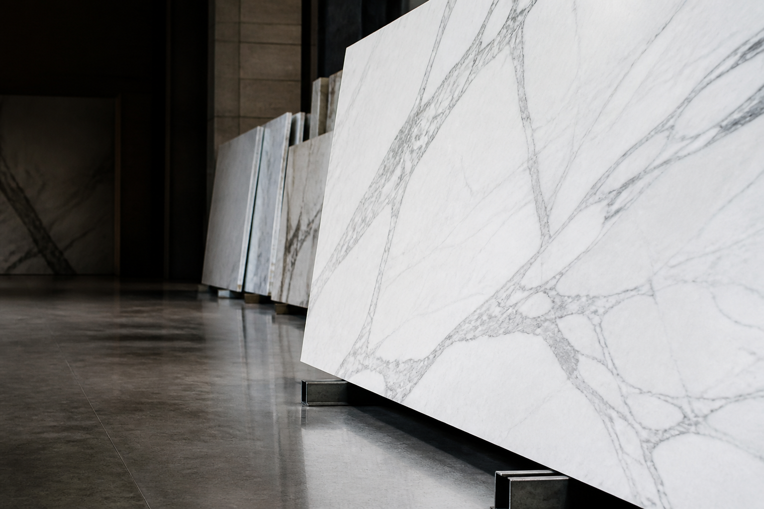 White and Italian marble stone